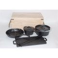 Pre-Seasoned Cast Iron Camping Cookware Sets